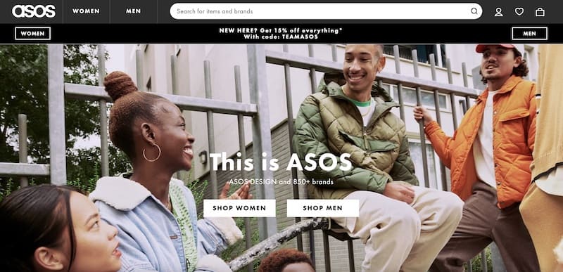 ASOS-Homepage