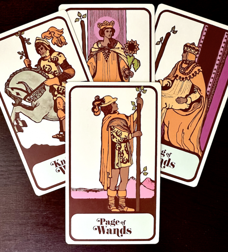 Was bedeutet die Tarotkarte „Seite der Zauberstäbe“?